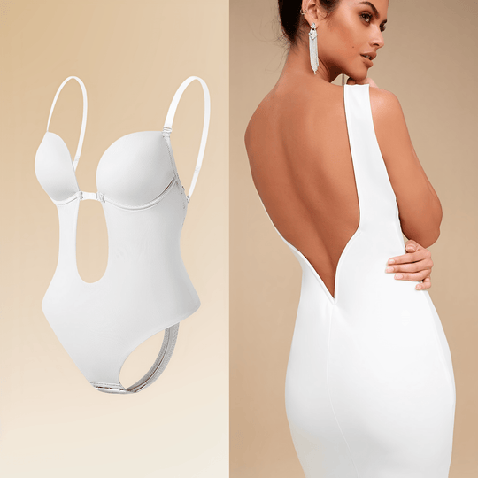 Nahtloser Bodysuit Shapewear Ohne Rückenenteil für Damen