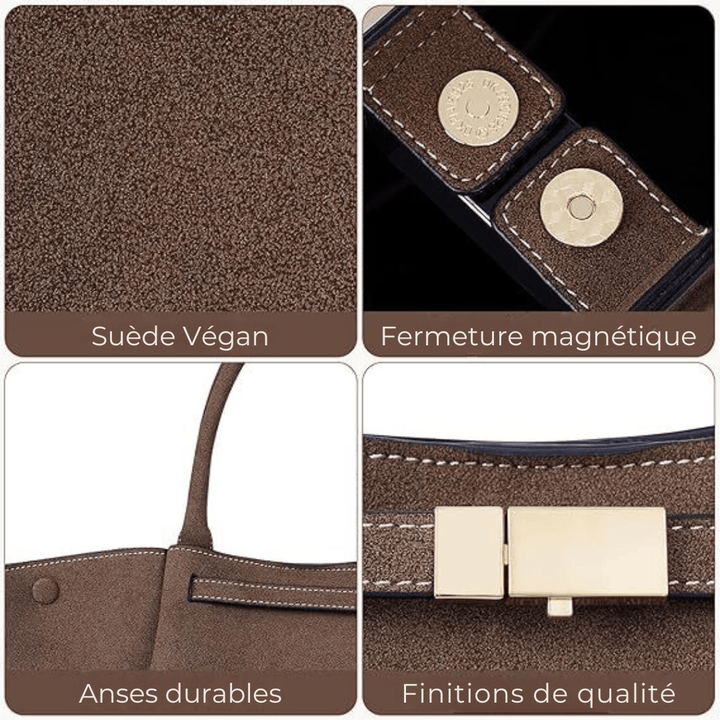 Nord Taschen | Large Suede Shoulder Handbag