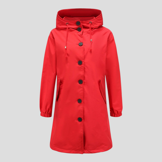 Wasserdichte Regenjacke mit Kapuze für Damen