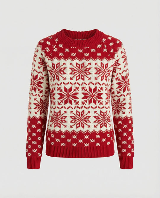 Weihnachtsstrickpullover Damen
