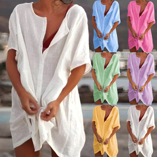 Luftiges Baumwoll-Sommerkleid - Arvani