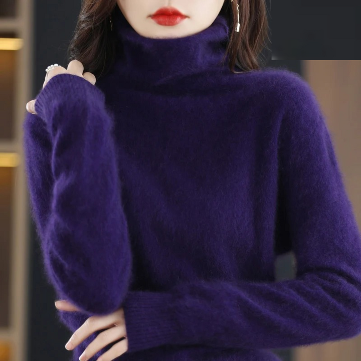Nord Taschen | Pullover Damen Weicher Rollkragenpullover, Warm & Luxuriöses Design
