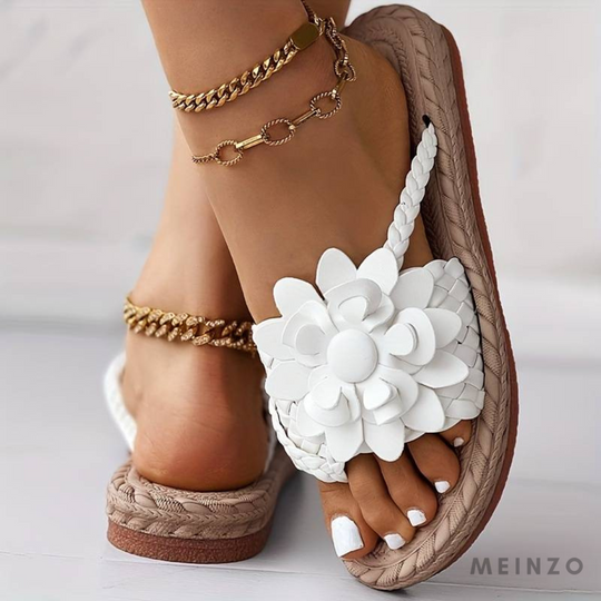Nord Taschen | Damen-Sandalen mit Offener Zehenspitze und Eleganten Geflochtenen Riemen
