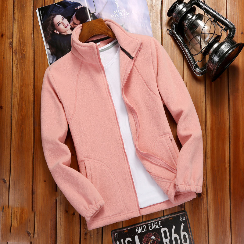 Fleecejacke Damen Reißverschluss-Fleece mit Stehkragen