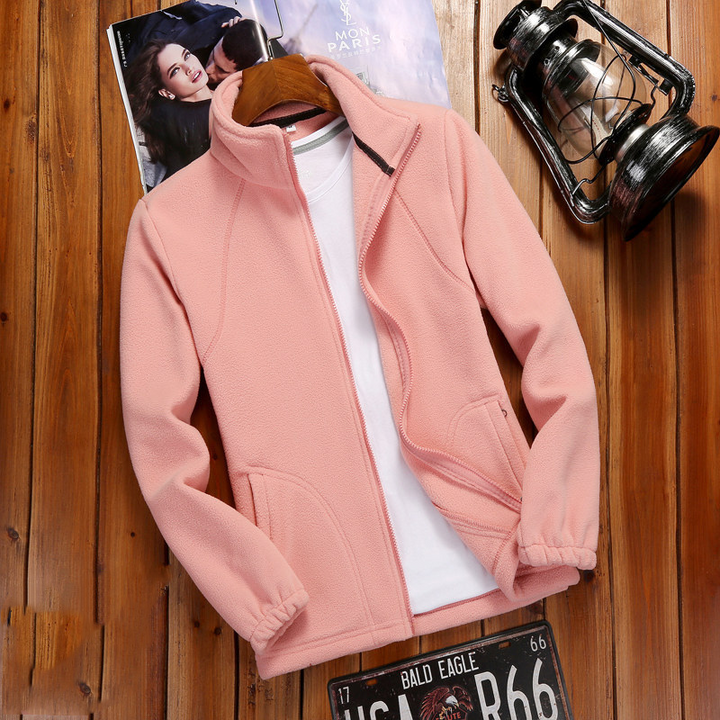 Fleecejacke Damen Reißverschluss-Fleece mit Stehkragen
