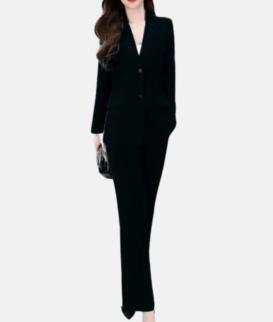 Eleganter Hosenanzug mit taillierter Blazer