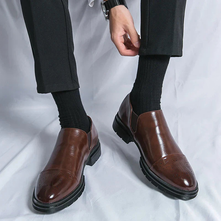 Elegante Herrenschuhe Klassische Slipper Anzugschuhe mit Eleganter Verarbeitung