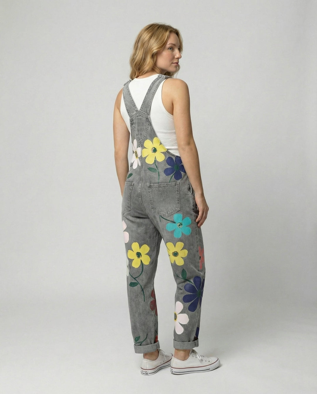 Ärmelloser Denim-Overall Damen