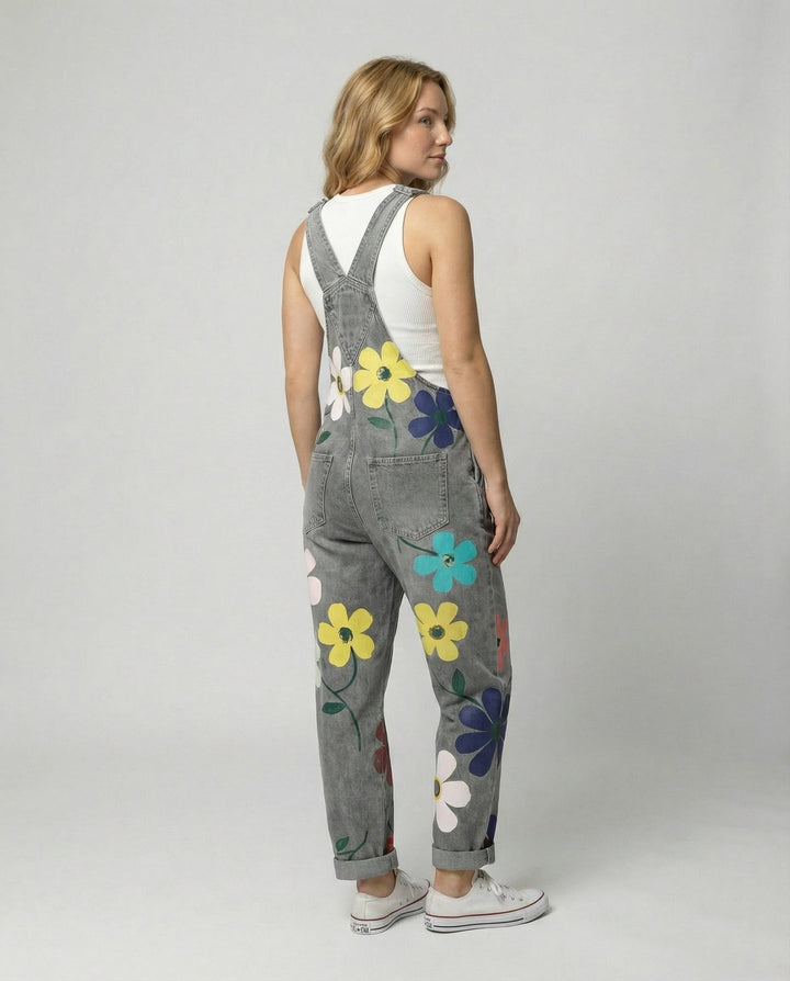 Ärmelloser Denim-Overall Damen