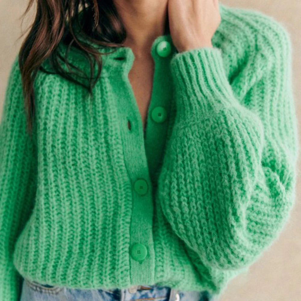 Chunky Strickcardigan Weich und Warm Perfekt für Den Alltag