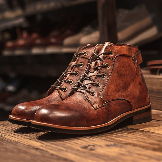 Bequeme Leder Herrenschuhe