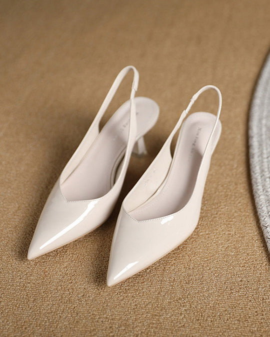 Einfarbige, Temperamentvolle High Heels mit Spitzer Zehenpartie
