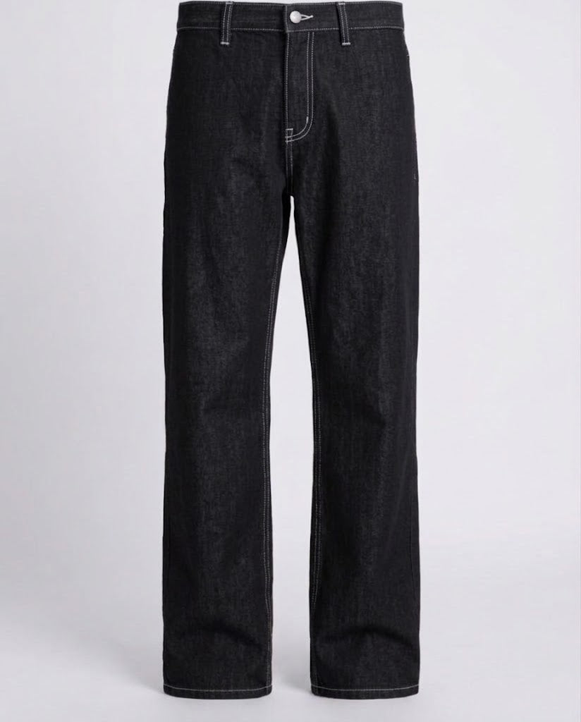 Damen Gerade geschnittene Raw‑Denim Jeans mit vertikaler Naht und cleanem Finish Nord Taschen