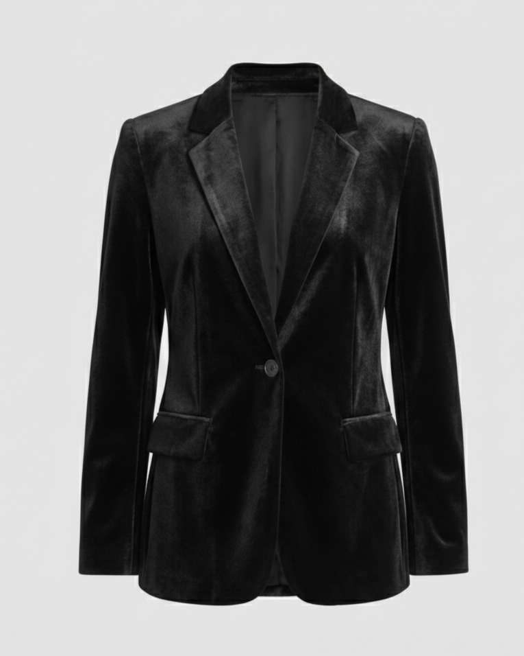 Eleganter Samtblazer Damenjacke