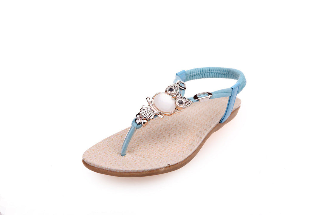 Damen Elegante Riemchen-Sandalen mit dekorativem Schmuck-Detail Nord Taschen