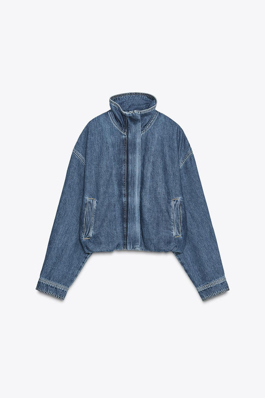 Klassische Vintage-Inspirierte Jeansjacke