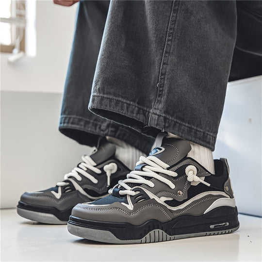 Herren Stilvolle Schnür Skate Sneaker Mit