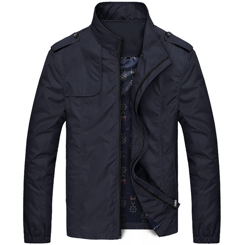Herren Leichter Fieldblouson im Slim-Fit mit Stehkragen und Schulterklappen Nord Taschen