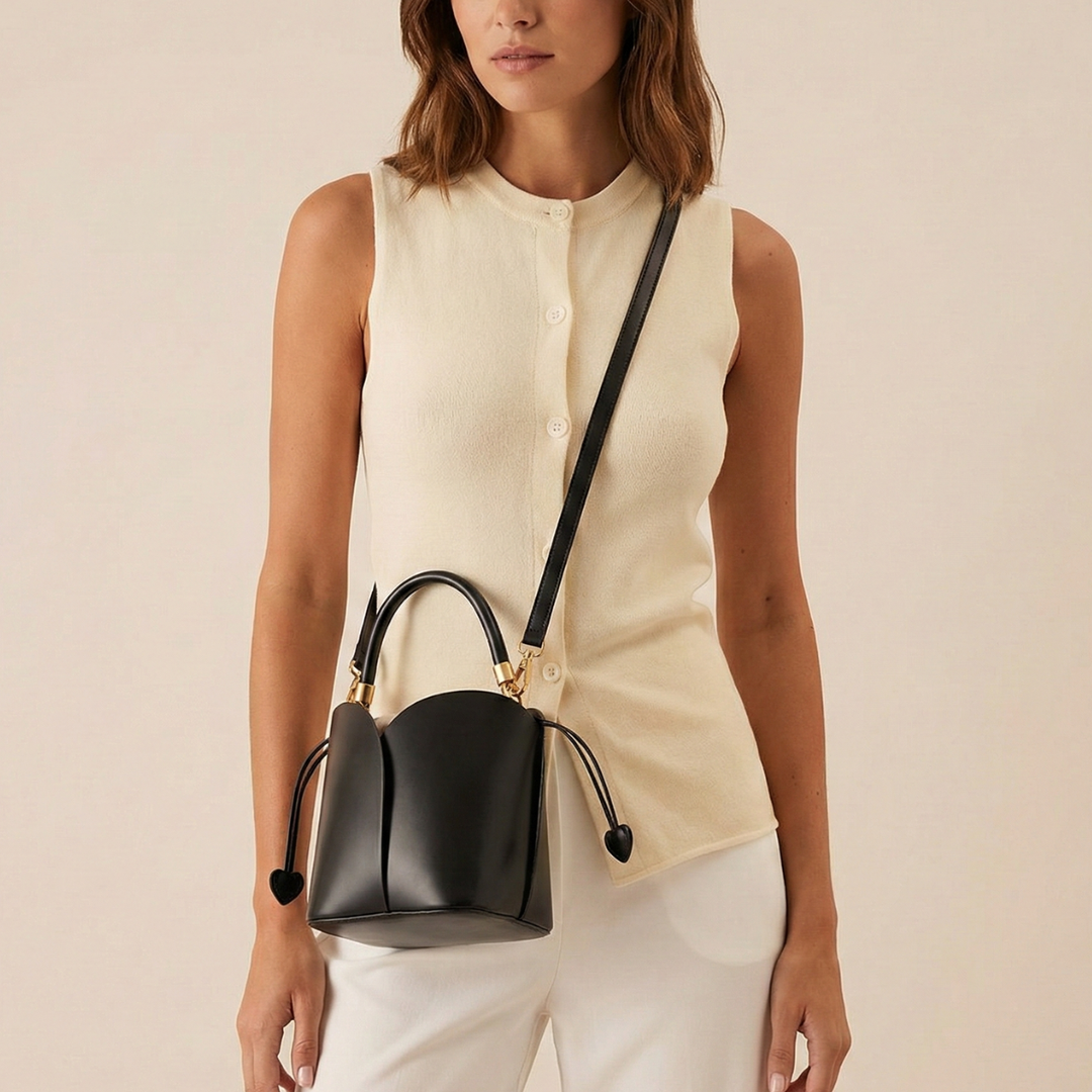 Nord Taschen | Bucket Bag mit gerafftem Kordelzug und Umhängegurt