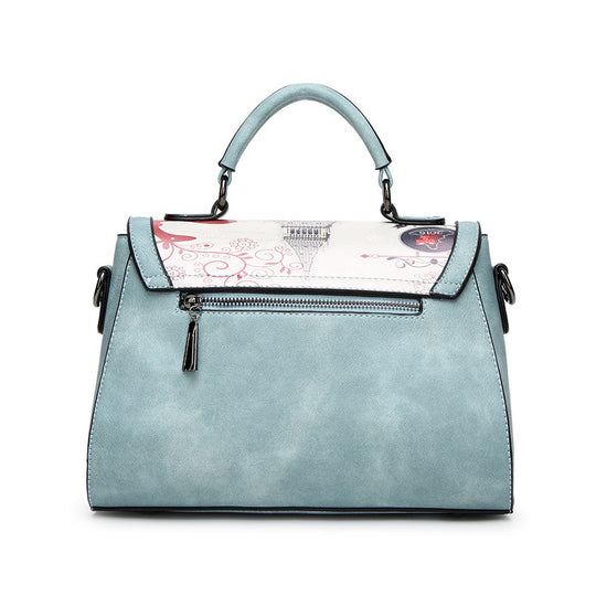 Damen Designer Handtasche mit kreativem Vintage-Motiv Nord Taschen