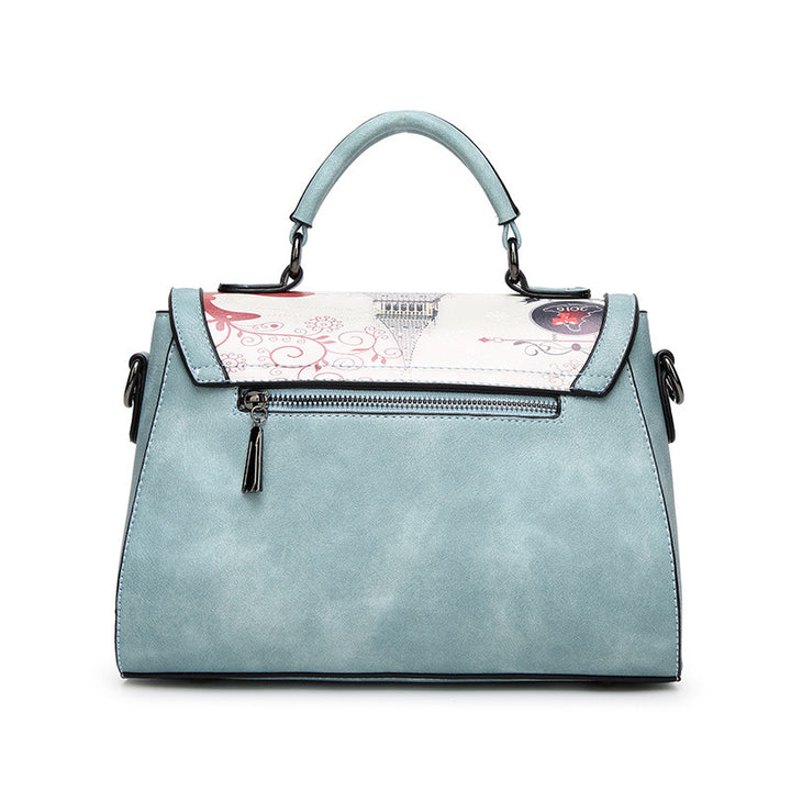 Damen Designer Handtasche mit kreativem Vintage-Motiv Nord Taschen