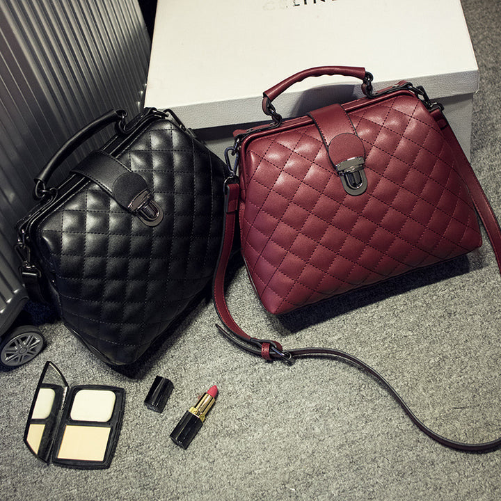 Damen elegante Handtasche mit modernem Steppmuster Nord Taschen