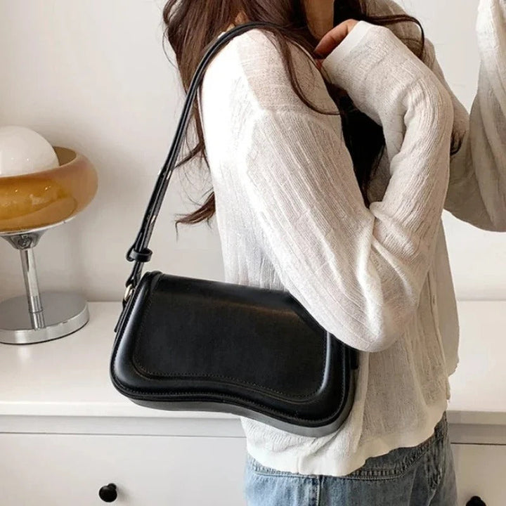 Nord Taschen | Wavy Flap Veganes Lederhandtasche