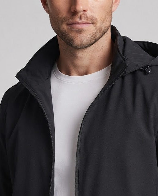 Herren Leichter Kapuzen-Softshellblouson mit winddichter Membran & elastischen Bündchen Nord Taschen
