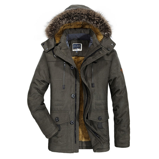 Herren Komfortable Winterparka Nord Taschen