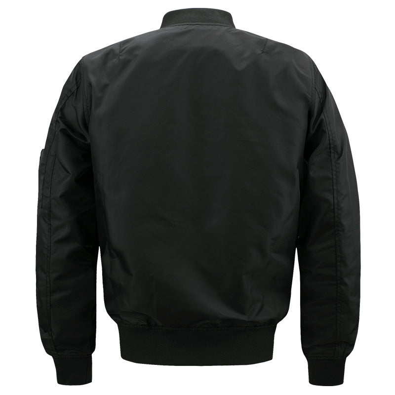 Herren leichter gesteppter Nylon-Bomber mit Utility-Ärmeltasche und gerippten Bündchen Nord Taschen