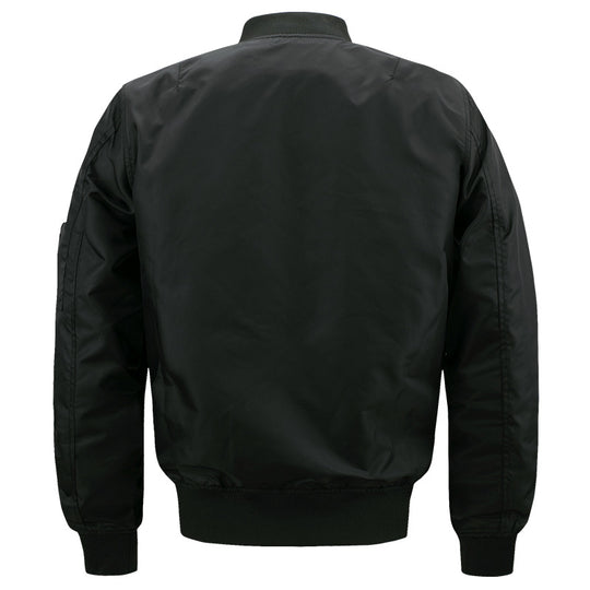 Herren leichter gesteppter Nylon-Bomber mit Utility-Ärmeltasche und gerippten Bündchen Nord Taschen