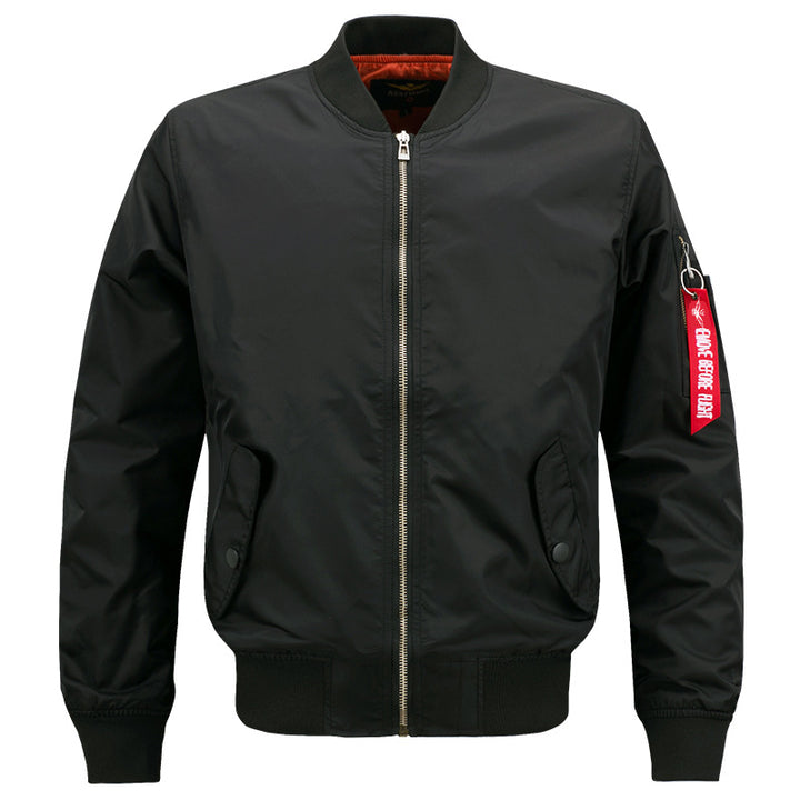 Men's  slim insulated bomber jacket with zip sleeve utility pocket and snap flap hand pockets Nord Taschen