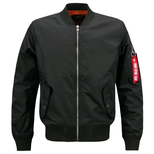 Herren leichter gesteppter Nylon-Bomber mit Utility-Ärmeltasche und gerippten Bündchen Nord Taschen