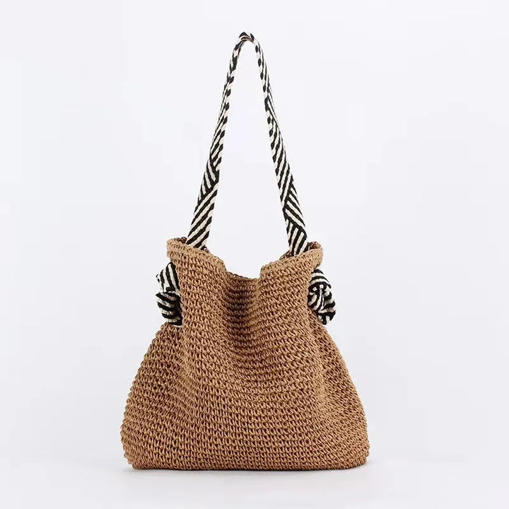 Nord Taschen | Große geflochtene Strohtasche für Strand & Reisen