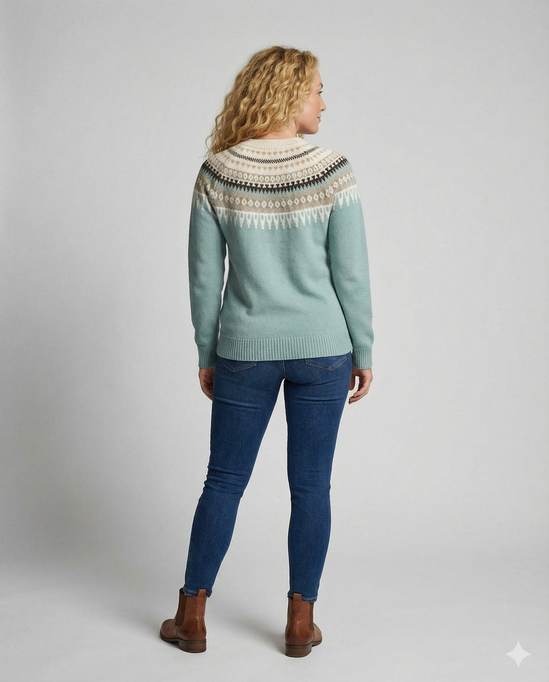 Boho Strickpullover Damen Warm