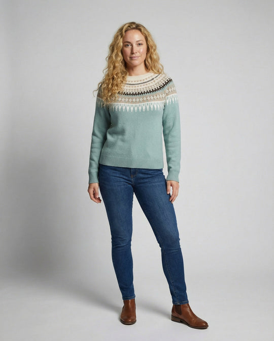 Boho Strickpullover Damen Warm