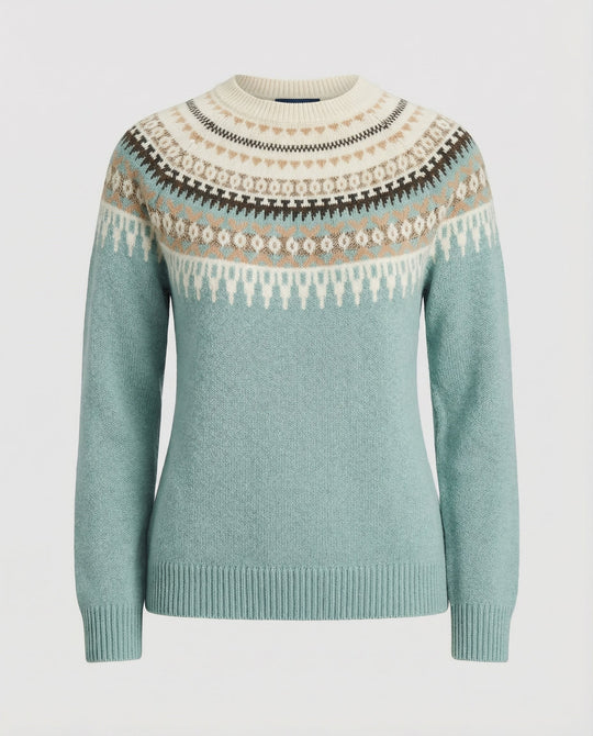 Boho Strickpullover Damen Warm