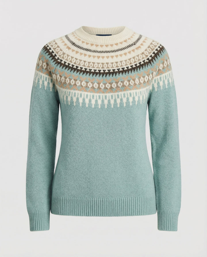 Boho Strickpullover Damen Warm