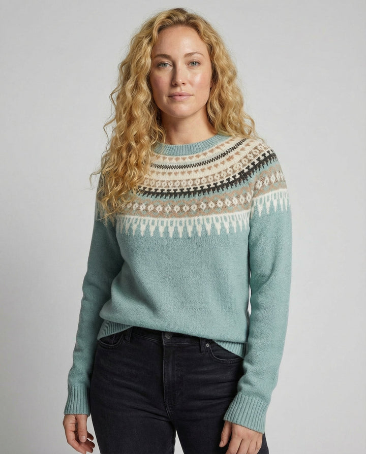 Boho Strickpullover Damen Warm