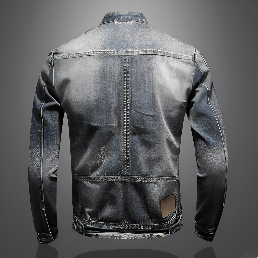 Stylische Jeansjacke mit Taschen für Männer