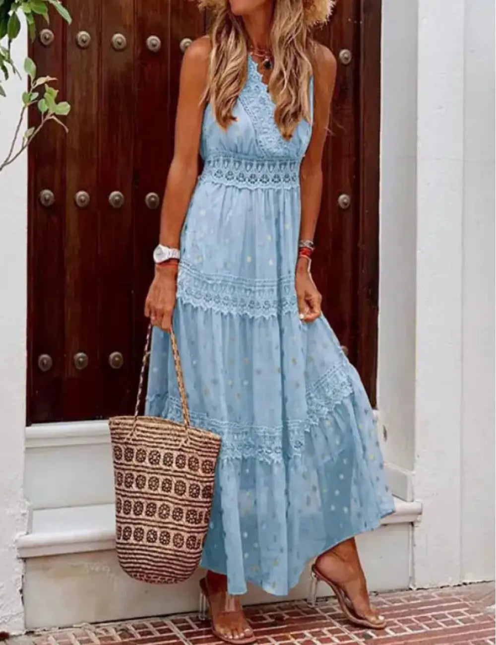 Elegante Maxi Sommerkleid