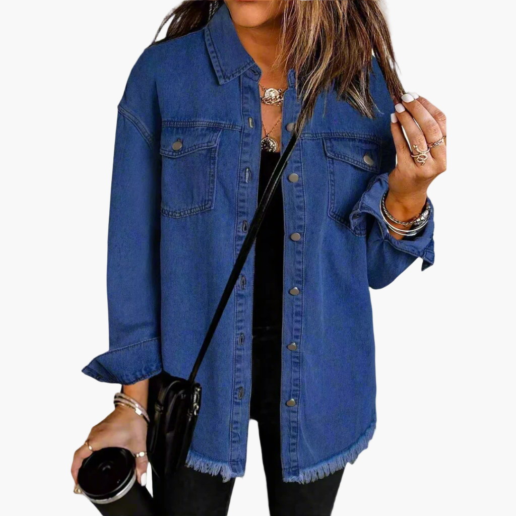 Jeansjacke Im Lässigen Vintage-Stil - Perfekt für Freizeit und Alltag