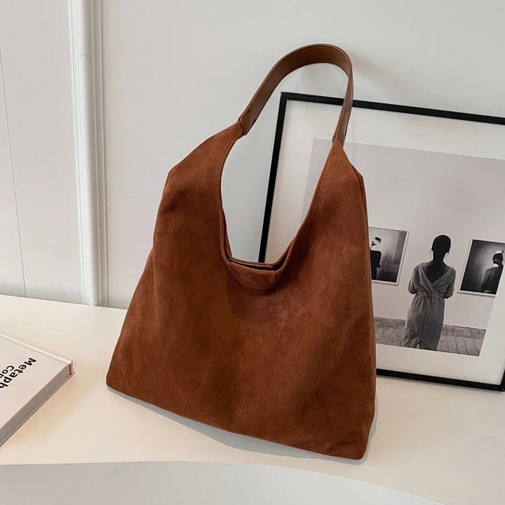 Damen Wildleder Tote Bag Stilvolle Frauentasche