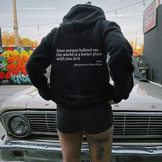 "Dear Person Behind Me" Hoodie Avellé