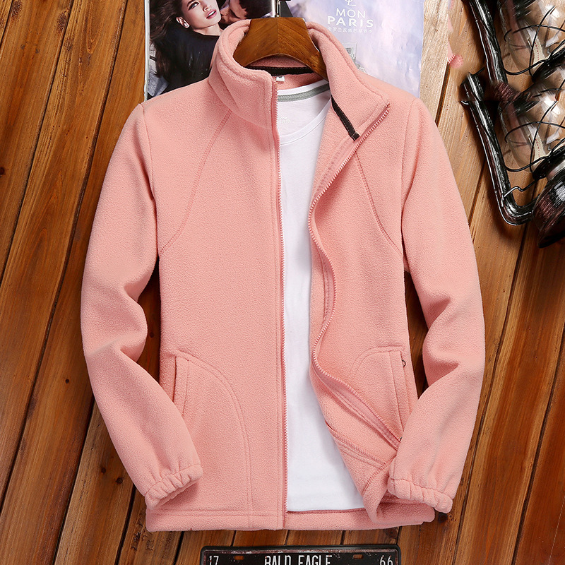 Fleecejacke Damen Reißverschluss-Fleece mit Stehkragen