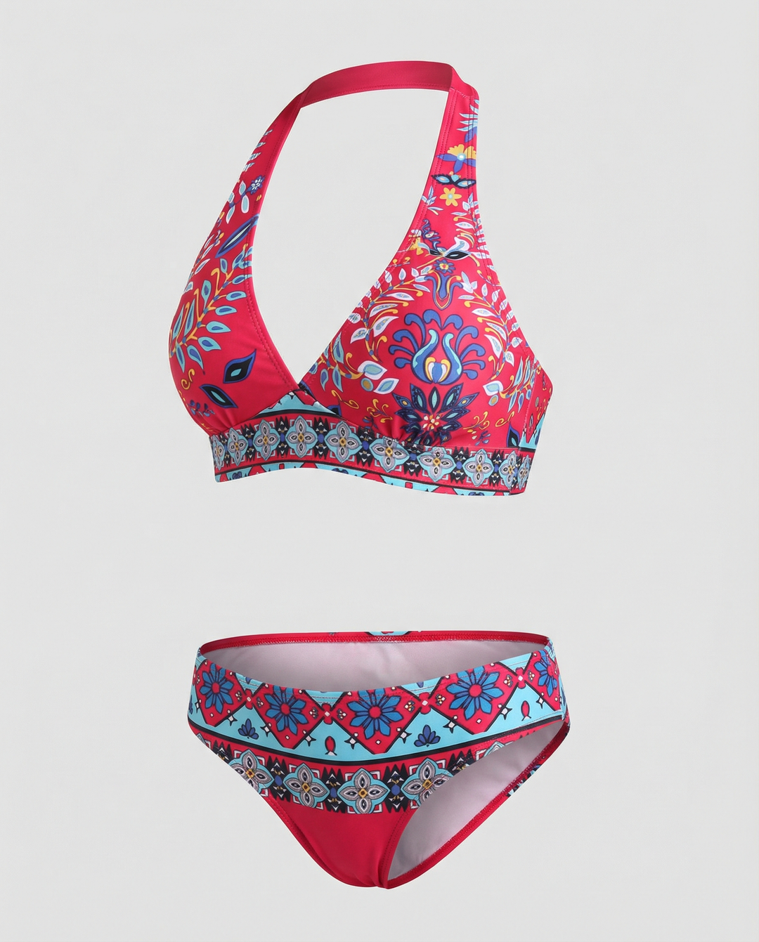Bikinis mit Floralem und Geometrischem Druck