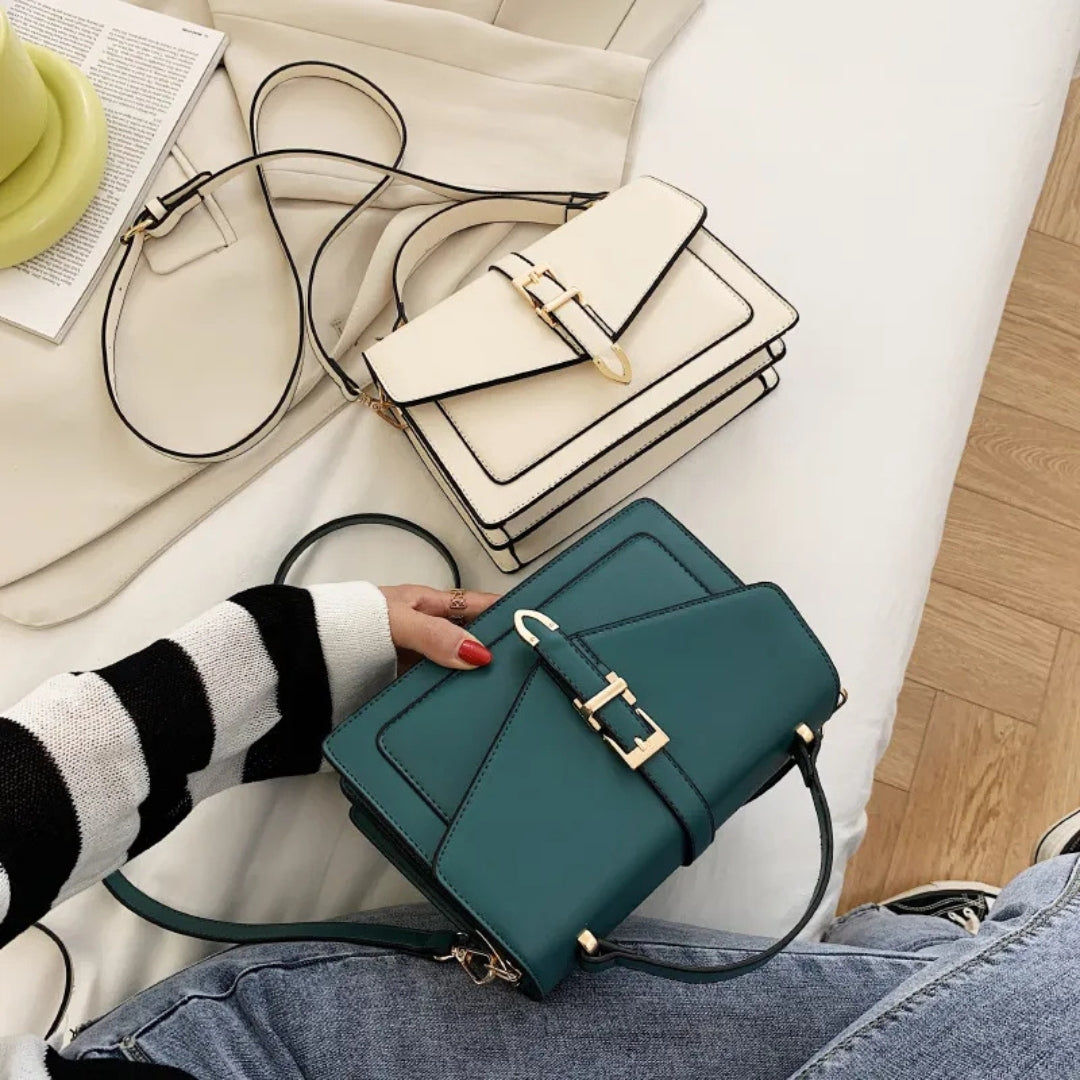 Nord Taschen | für Damen - Elegante Handtasche mit Goldschnalle und verstellbarem Riemen