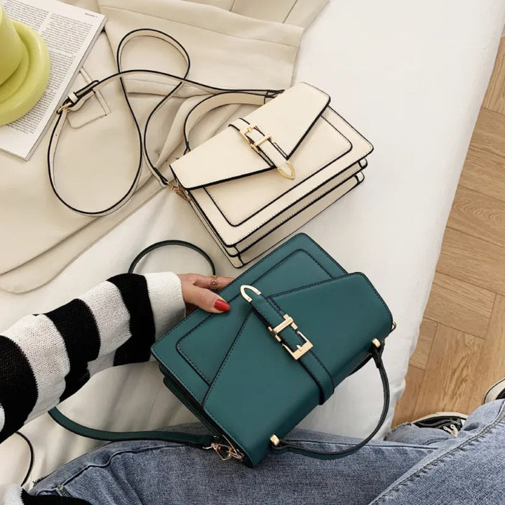 Nord Taschen | für Damen - Elegante Handtasche mit Goldschnalle und verstellbarem Riemen
