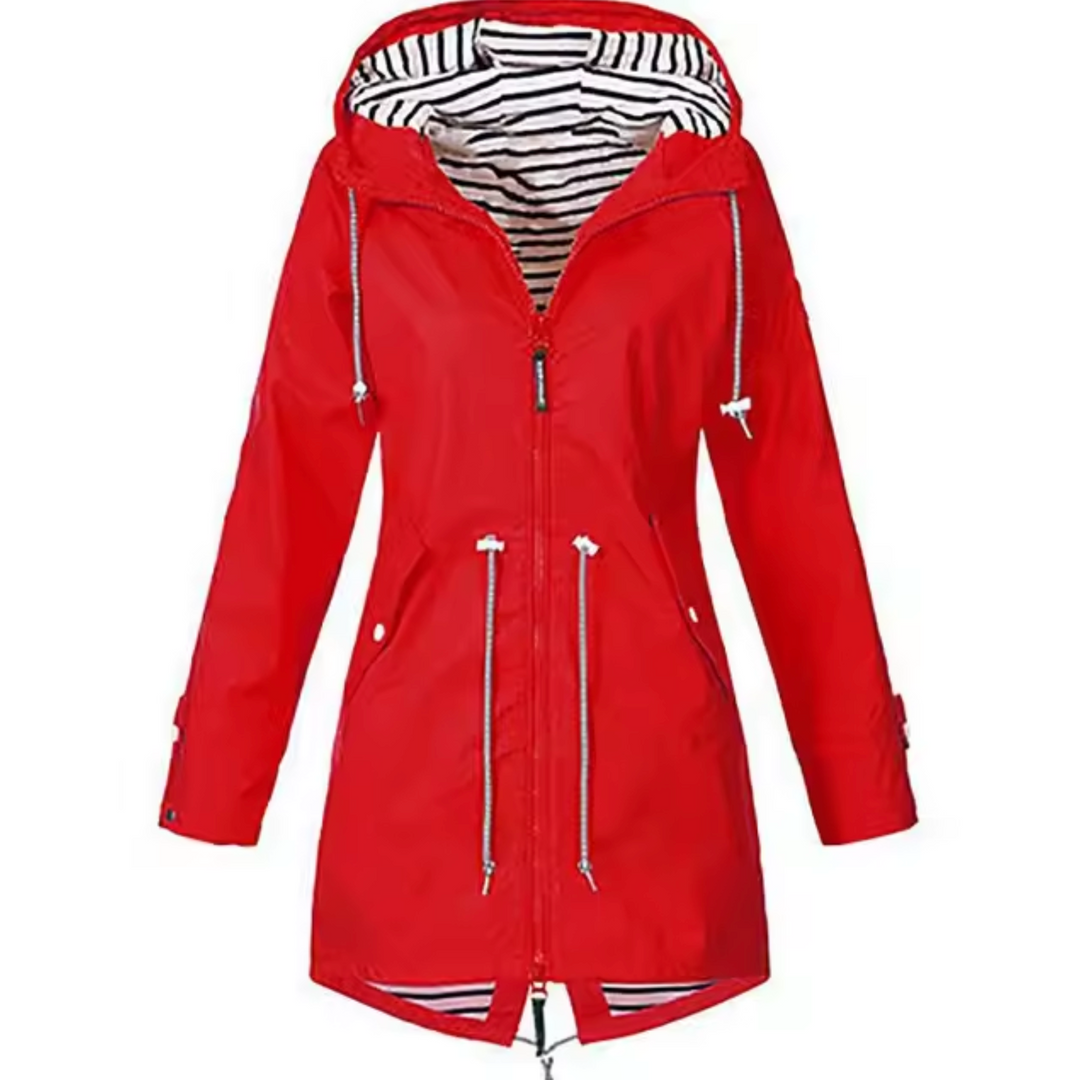 Wasserdichte Jacke mit Kapuze