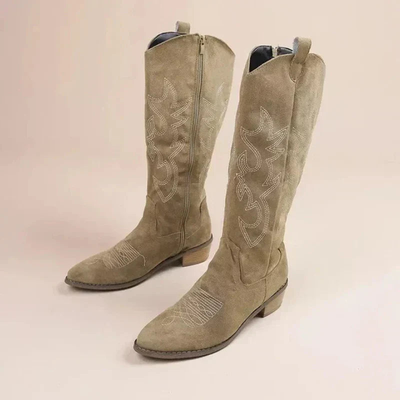 Hohe CowboyStiefel Für Damen Ideal Für Winter Nord Taschen